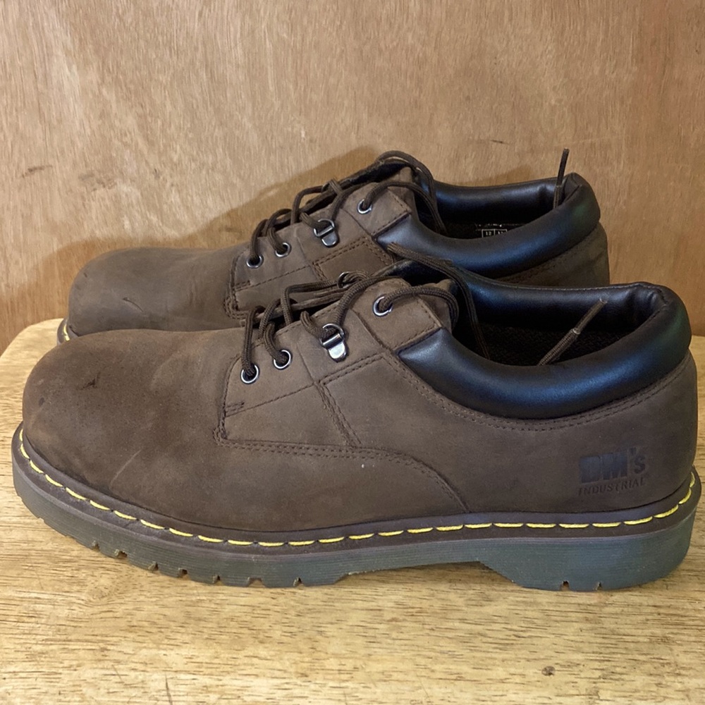 Dr Martens mens size 13 steel toed work shoe gently used